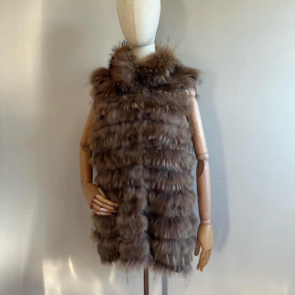 Trilogy Michael McCollom Raccoon and Rabbit Fur Vest